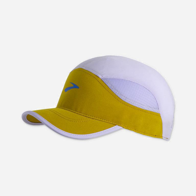 Brooks Chaser NZ - Men's Running Hat - Golden Hour/Violet Dash/White/Blue (09378-QMJB)